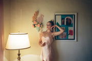 Raquel Bias Silk Dresses- Peach