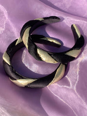 Lottie Twist Headbands - Noir, Gold