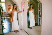 Raquel Clipped Jacquard Organza Dress